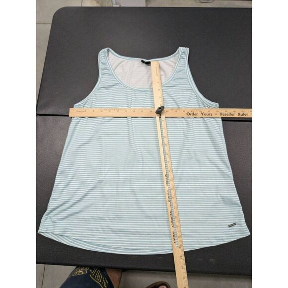 Tahari Sleeveless Blue and White Striped Tank Women's L - Picture 5 of 5